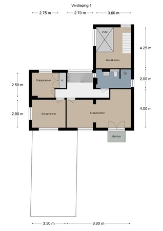 Floorplan - Bloemendalstraat 13, 6291 CL Vaals